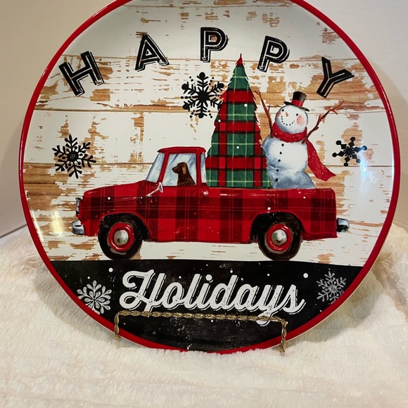 Certified International Other - Little Red Truck Platter Certified International 13”